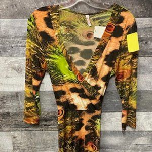 GOTSTYLE Animal Print Travel Resort Long Dress - Size: L - MI USA - **EUC**